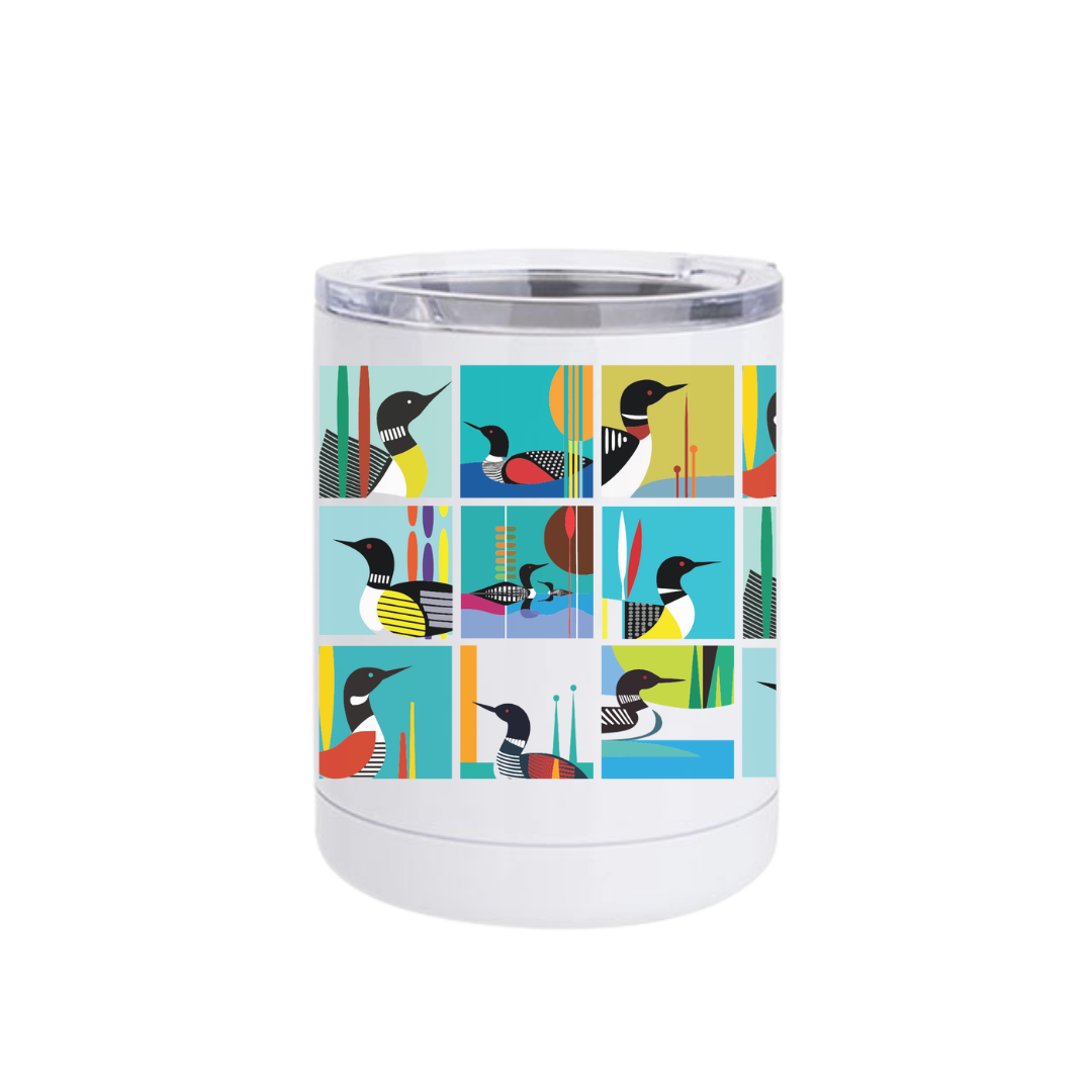 TAALLA Loon Collage Insulated Drinkware