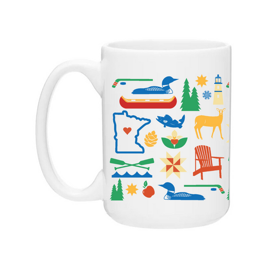 Ceramic Coffee Mug | MN Love Icons Wrap