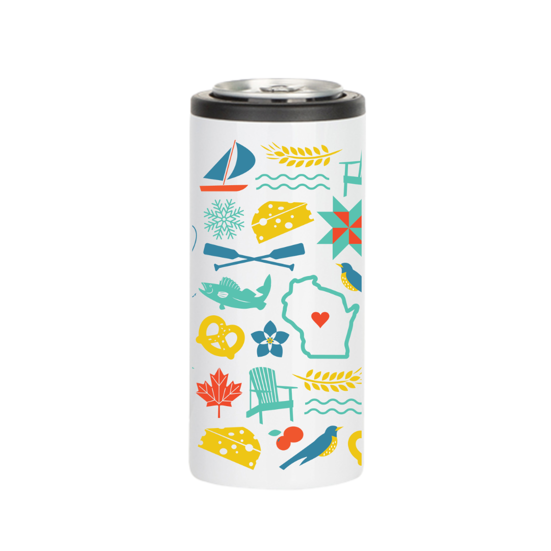 WI Love Icons Insulated Drinkware