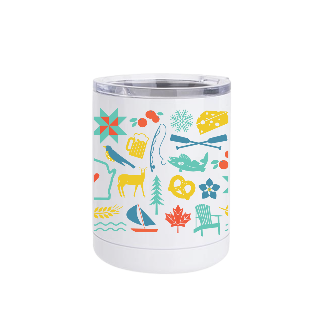 WI Love Icons Insulated Drinkware