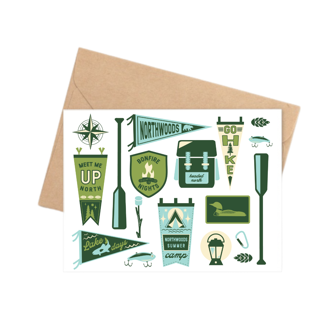 Notecard | Camp Flags