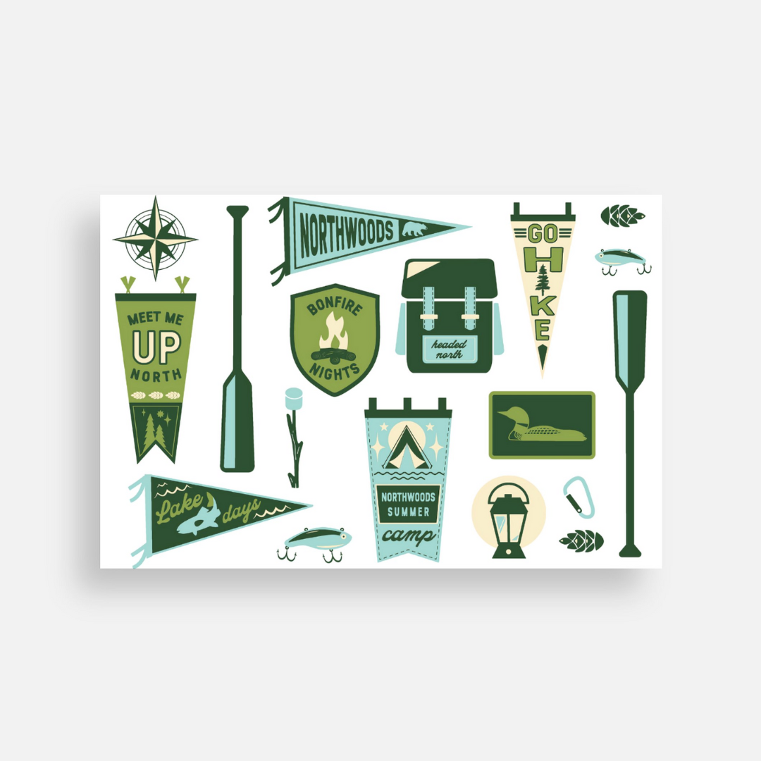 Postcard | Camp Flags