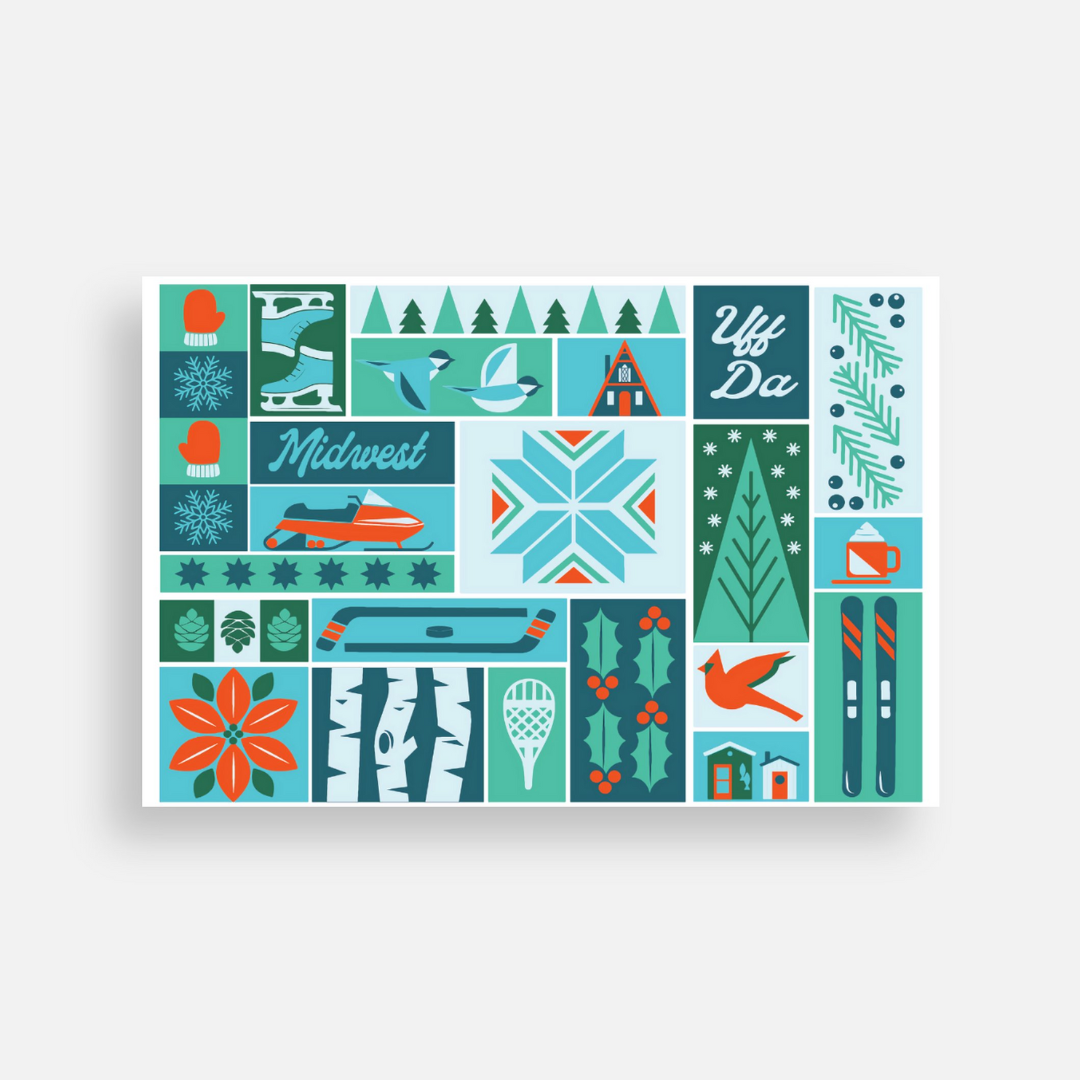 Postcard | Winter Square Scenes