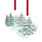 Metal Ornament | Snowy Pines