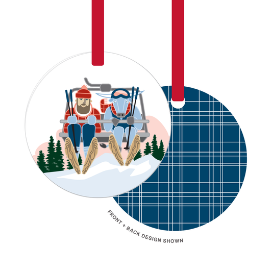 Metal Ornament | Ski Lift Paul Bunyan + Babe