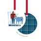 Metal Ornament | Minnesota Paul Bunyan + Babe