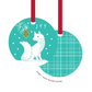 Metal Ornament | WInter Fox