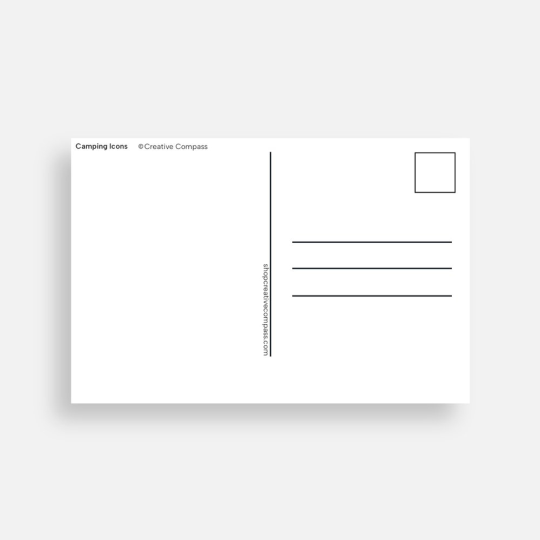 Postcard | Camping Icons *discontinued*