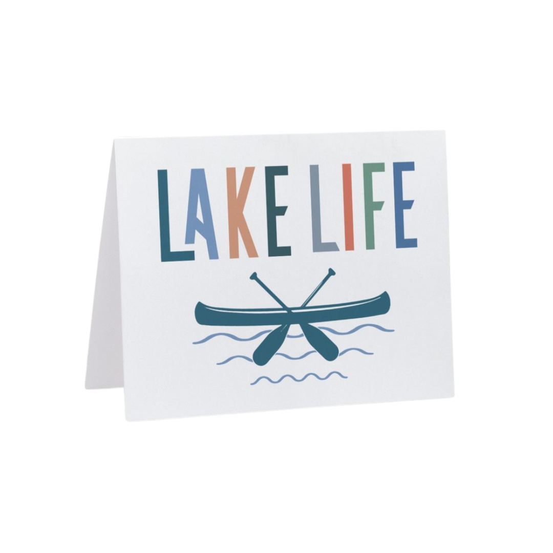Notecard | Lake Life Canoe