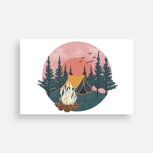Postcard | Pink Sky Campsite