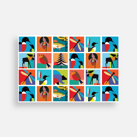 Postcard | Wildlife Collage