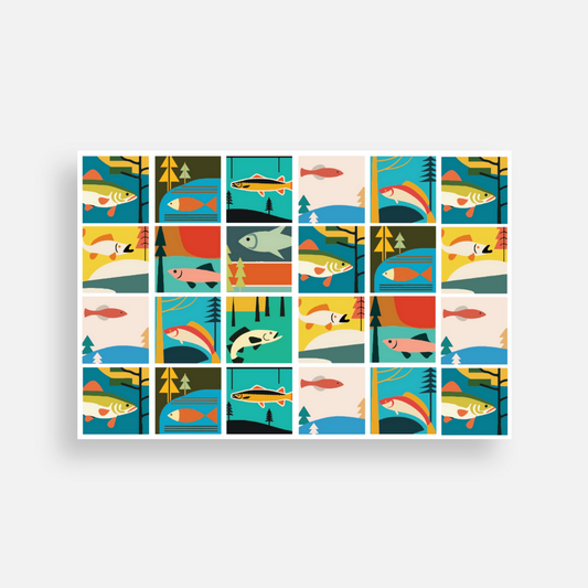 Postcard | Fish Collage