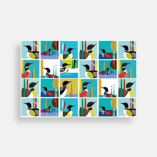 Postcard | Loon Collage