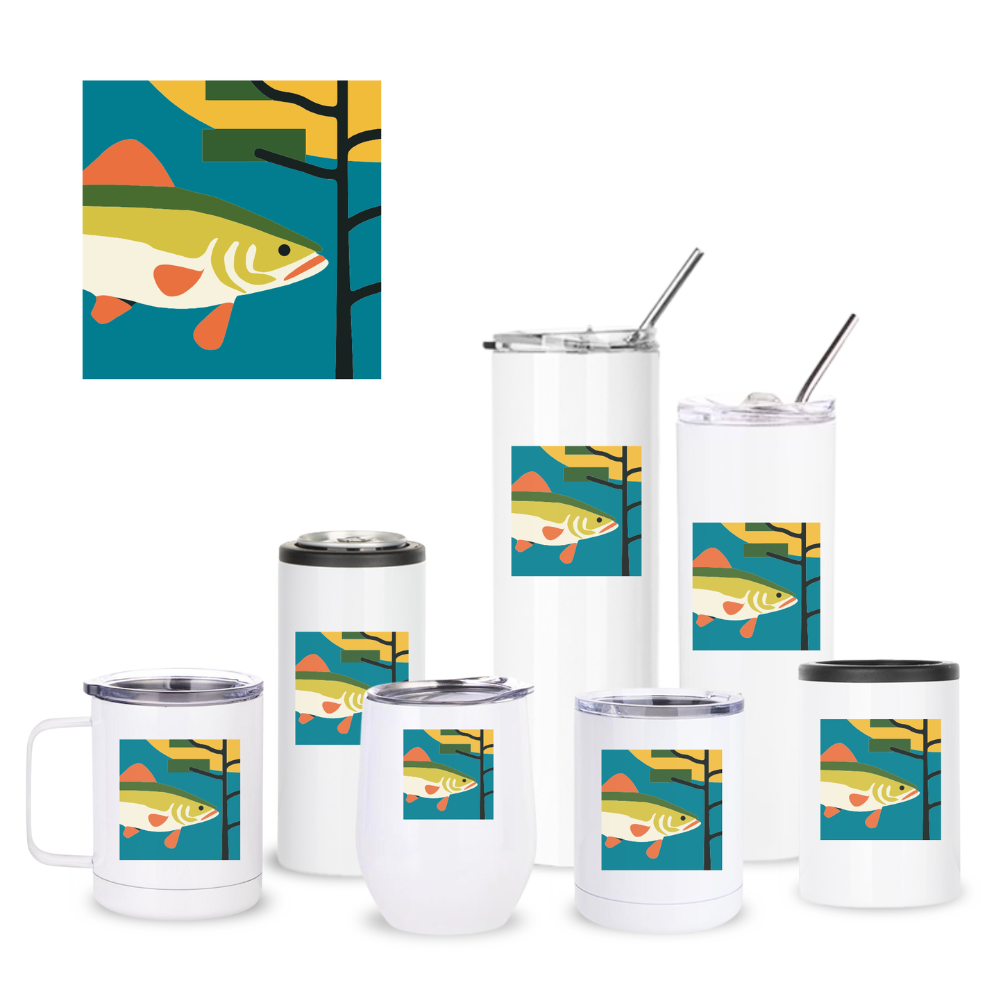 TAALLA Walleye Insulated Drinkware