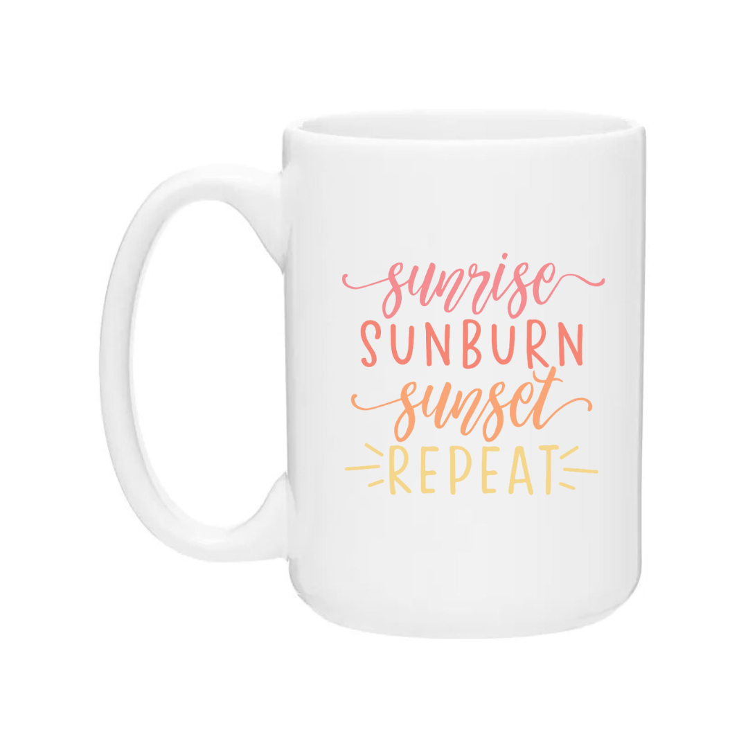 Ceramic Coffee Mugs | Sunrise Sunset