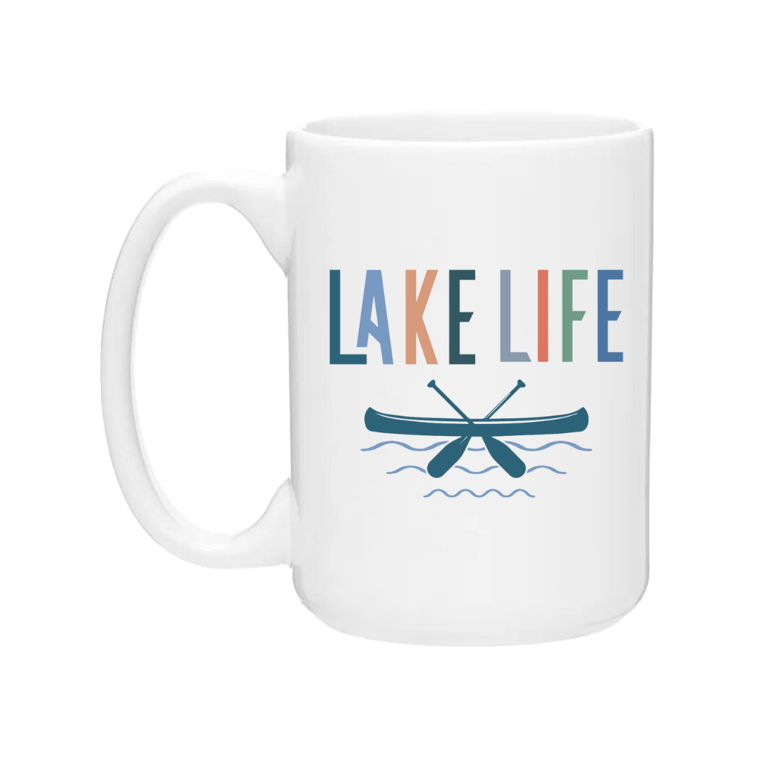 Ceramic Coffee Mugs | Lake Life Canoe