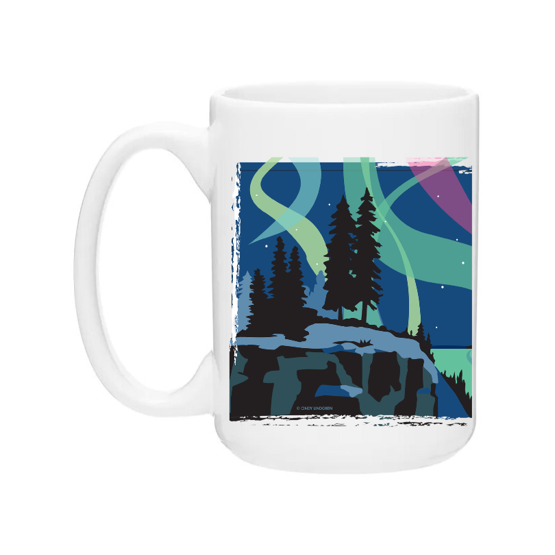 Ceramic Coffee Mug | Northern Lights Wrap