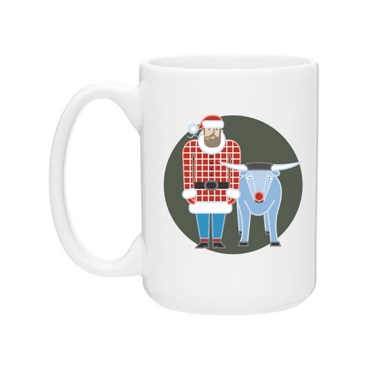 Ceramic Coffee Mugs | Holiday Paul Bunyan + Babe