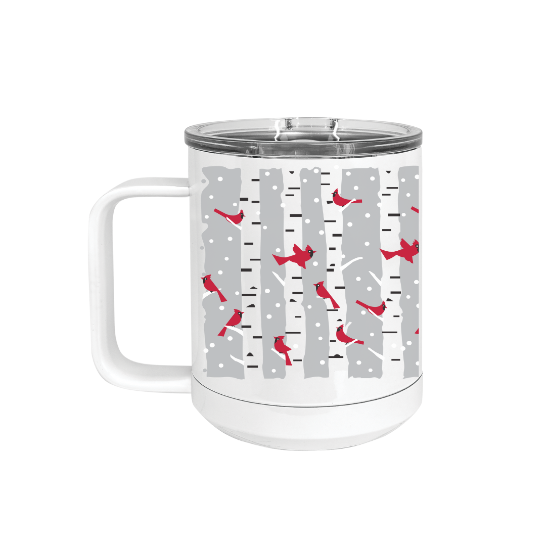 Winter Cardinal Insulated Drinkware