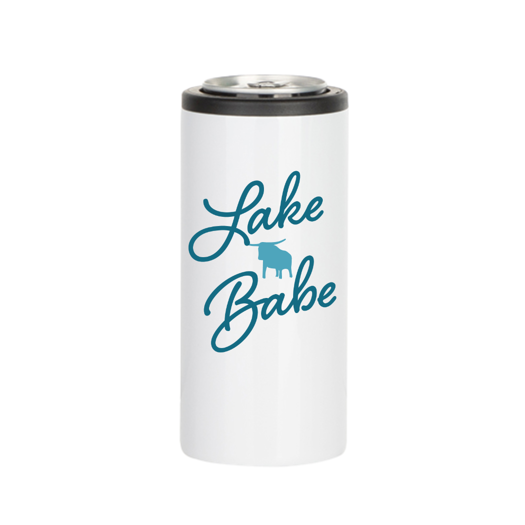 Insulated Skinny Cooler | Lake Babe