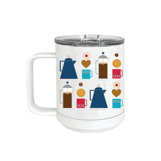 Insulated Camp Mug | Coffee + Cookies Wrap