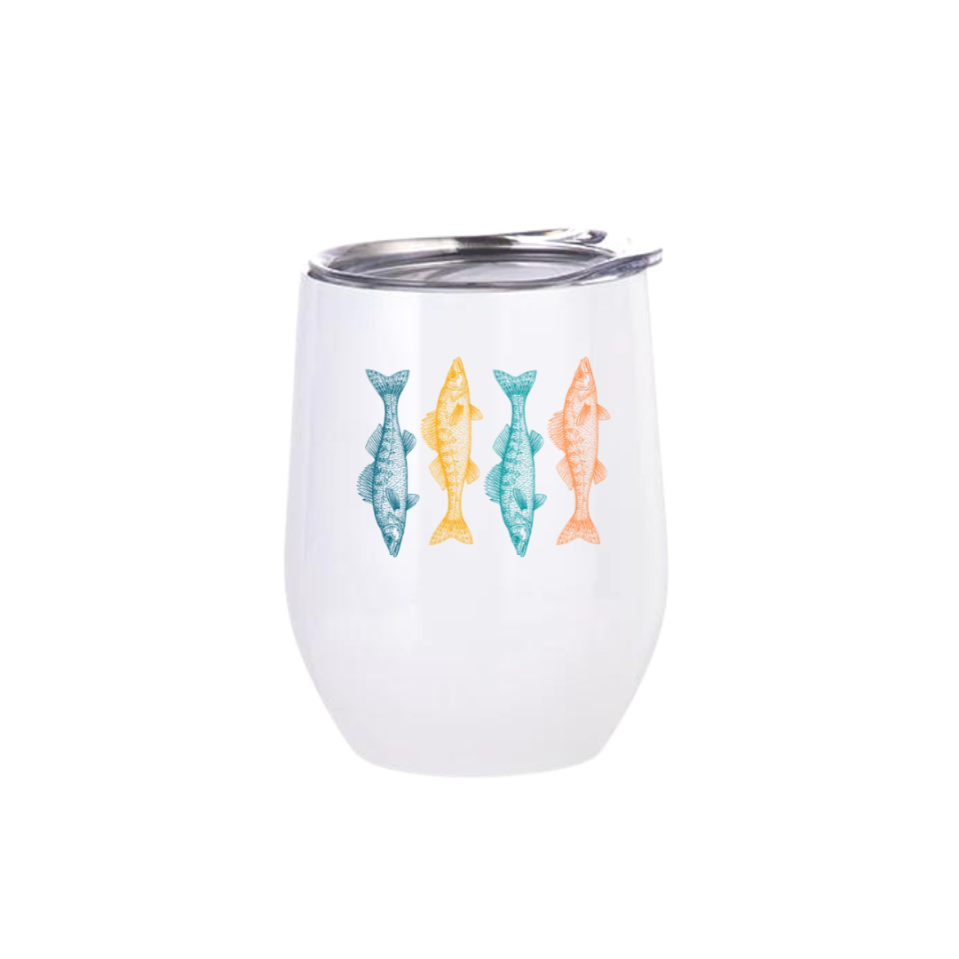 Colorful Walleye Insulated Drinkware
