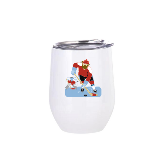 Wine Tumbler | Hockey Paul Bunyan + Babe