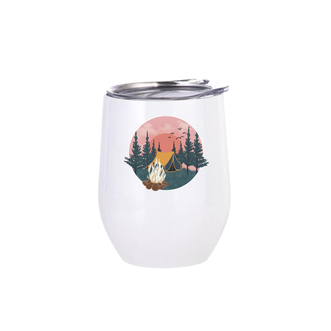 Pink Sky Campsite Insulated Drinkware