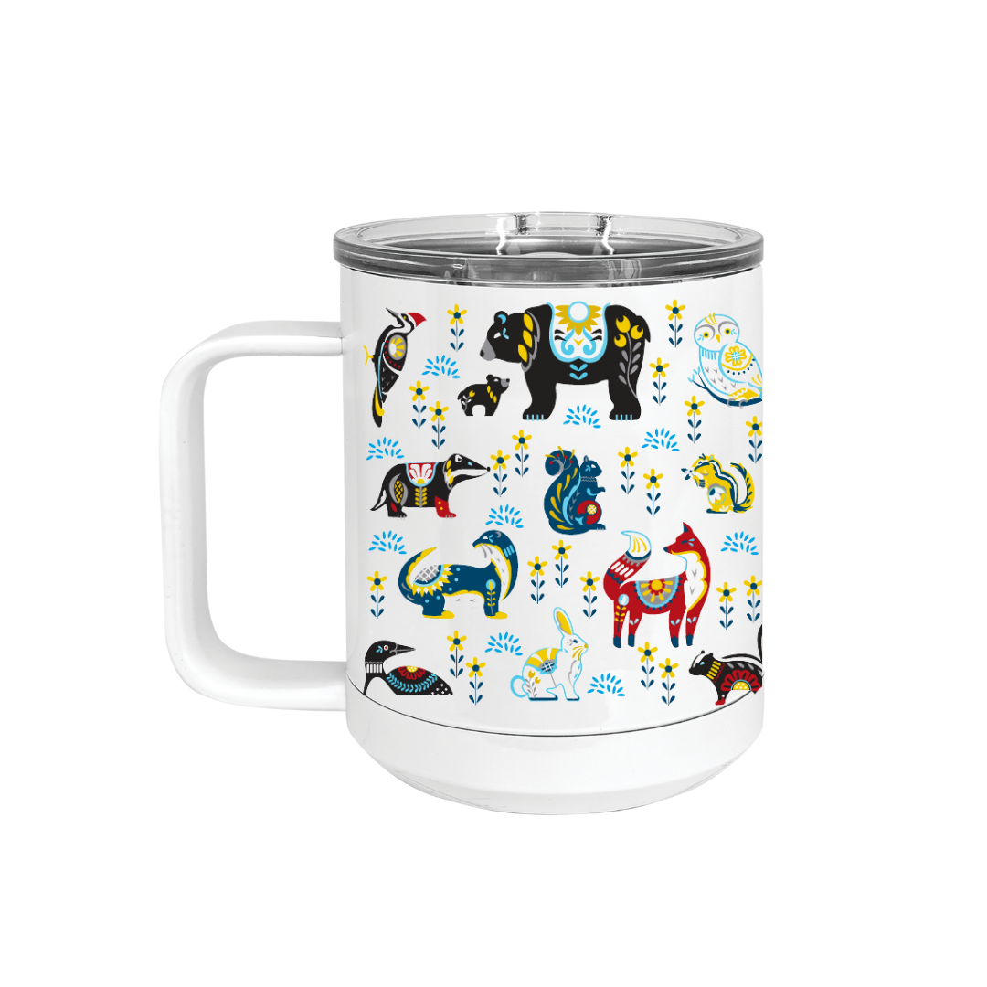 Insulated Camp Mug | Dala Animals Wrap