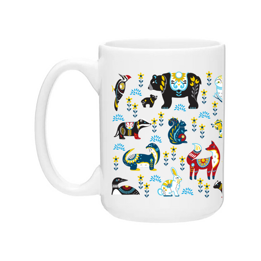 Ceramic Coffee Mugs | Dala Animals Wrap