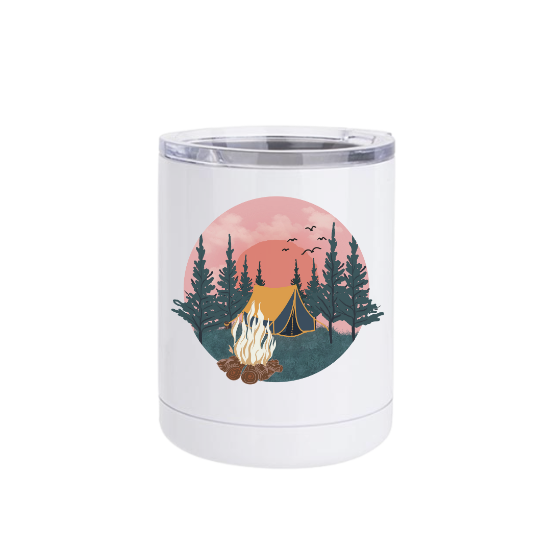 Short Tumbler | Pink Sky Campsite