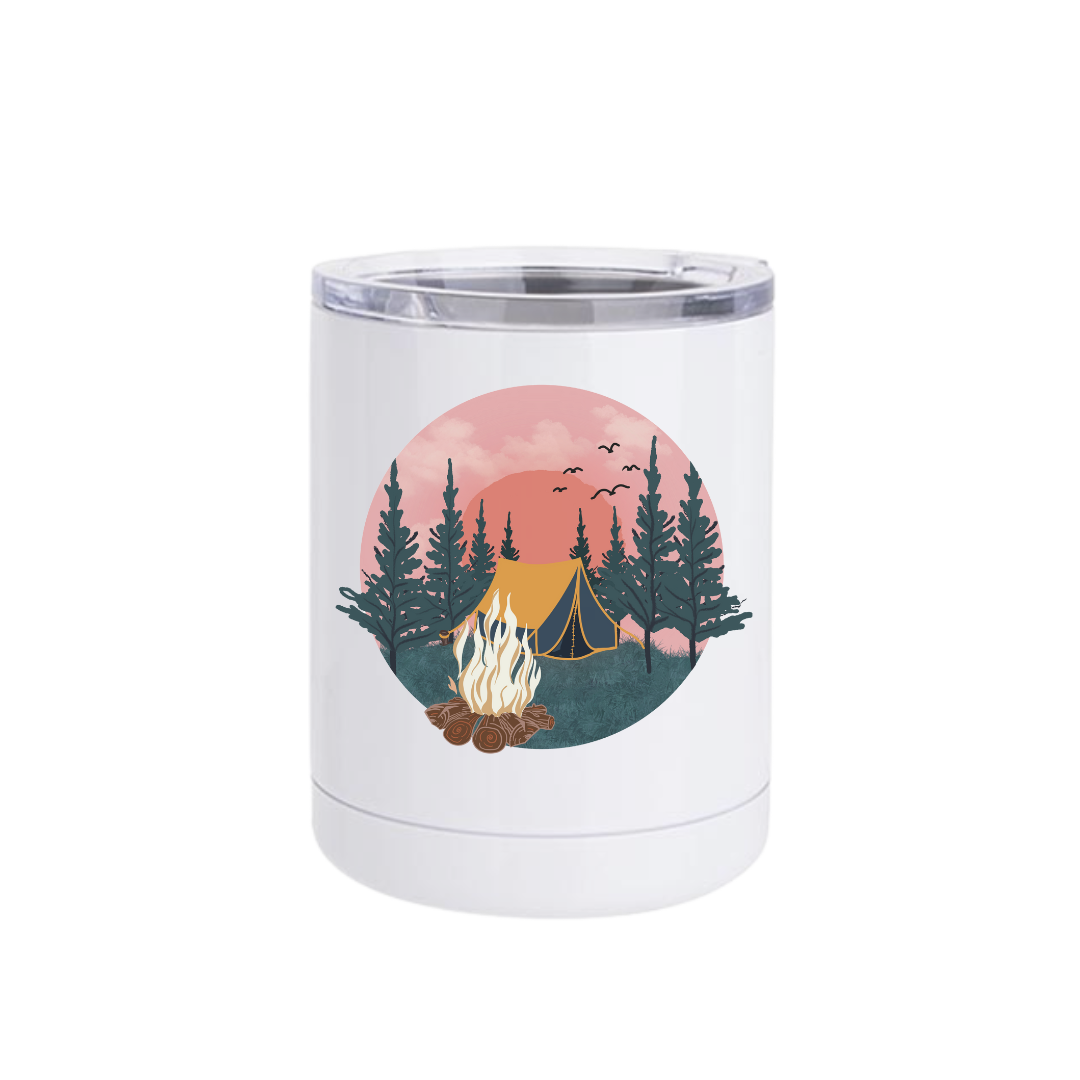 Pink Sky Campsite Insulated Drinkware