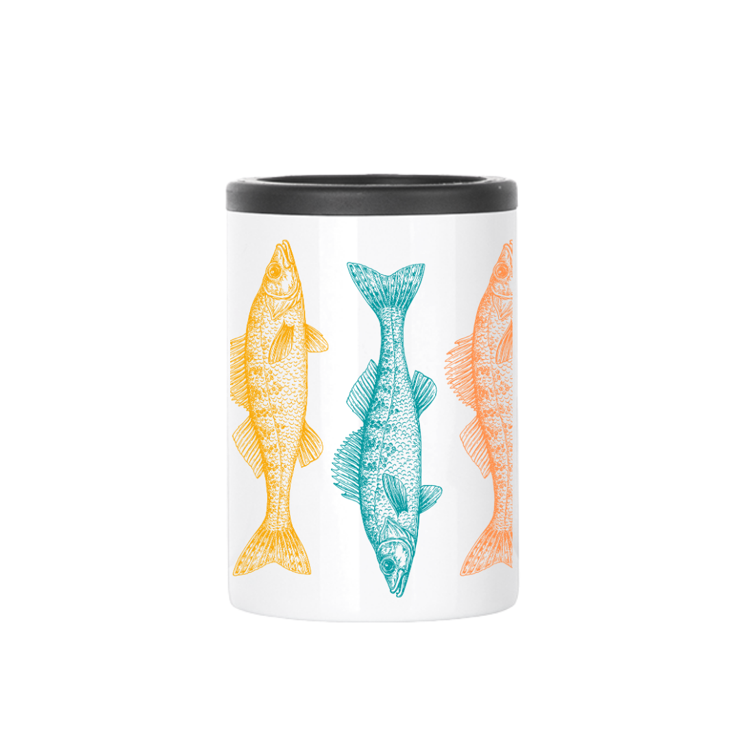 Colorful Walleye Insulated Drinkware