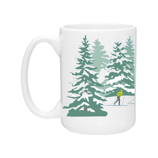 Ceramic Coffee Mugs | Woodland Ski Wrap