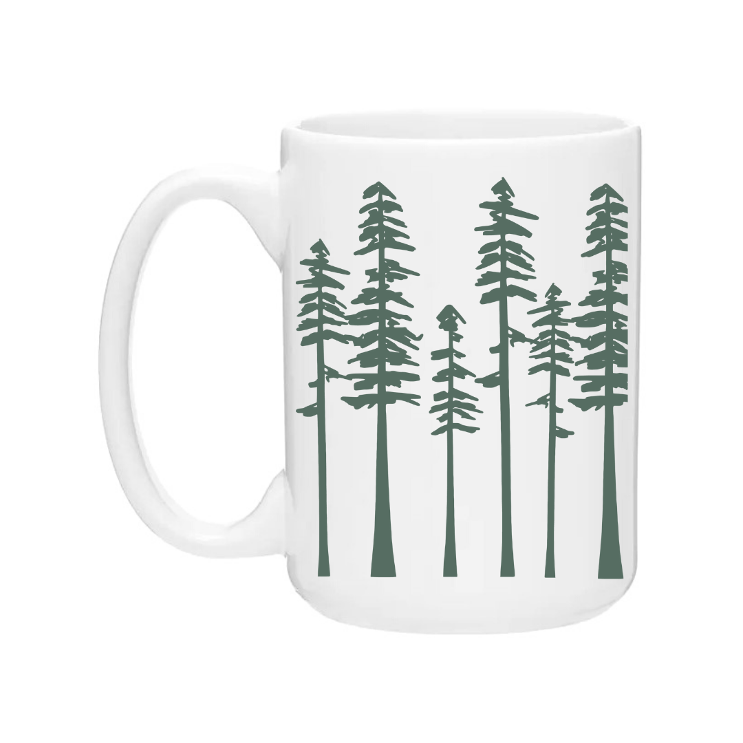 Ceramic Coffee Mugs | Pine Doodles Wrap
