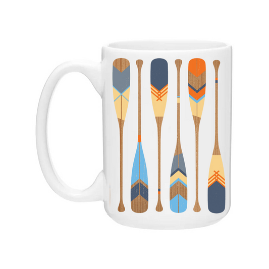 Ceramic Coffee Mugs | Painted Paddles Wrap