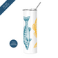 Colorful Walleye Insulated Drinkware