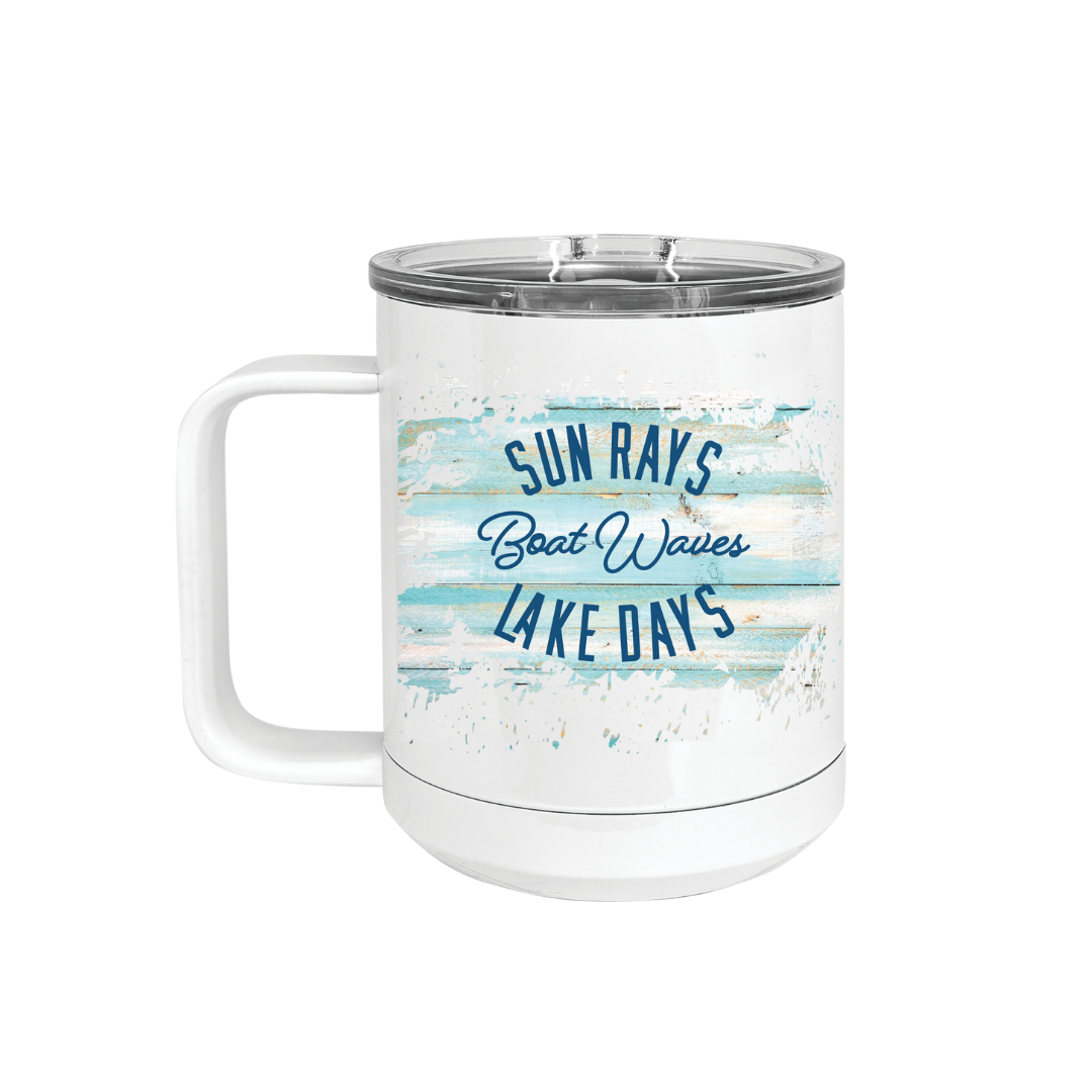 Sun Rays Lake Days Insulated Drinkware