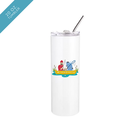 Fishing Paul Bunyan + Babe Insulated Drinkware