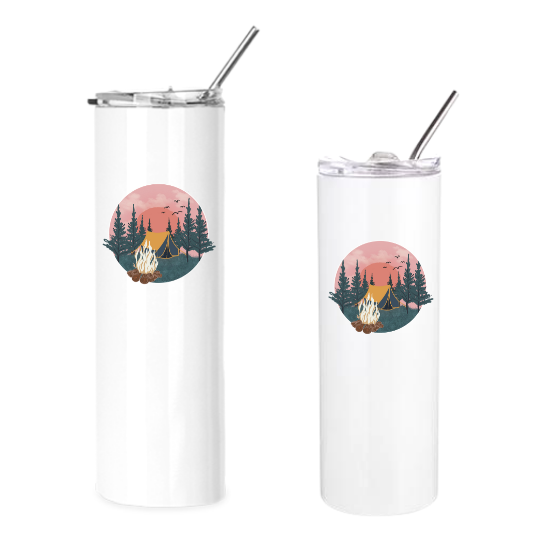 Pink Sky Campsite Insulated Drinkware