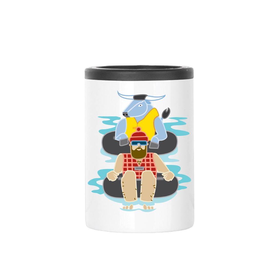 Tubing Paul Bunyan + Babe Insulated Drinkware