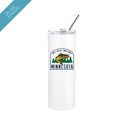 Minnesota Walleye Badge Insulated Drinkware