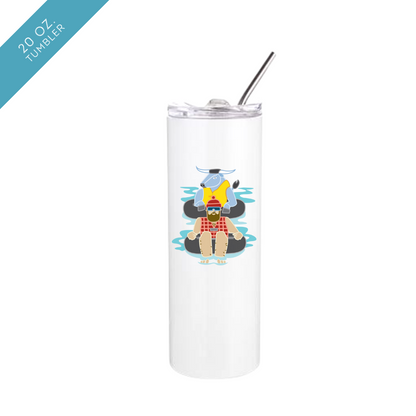 Tubing Paul Bunyan + Babe Insulated Drinkware