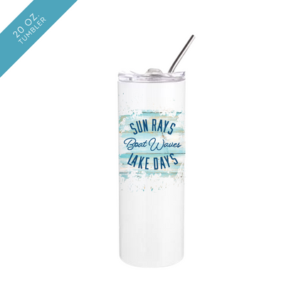 Sun Rays Lake Days Insulated Drinkware