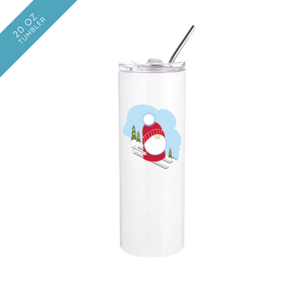 Skiing Gnome Insulated Drinkware