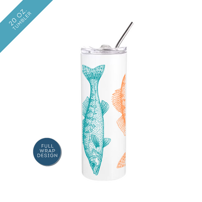Colorful Walleye Insulated Drinkware